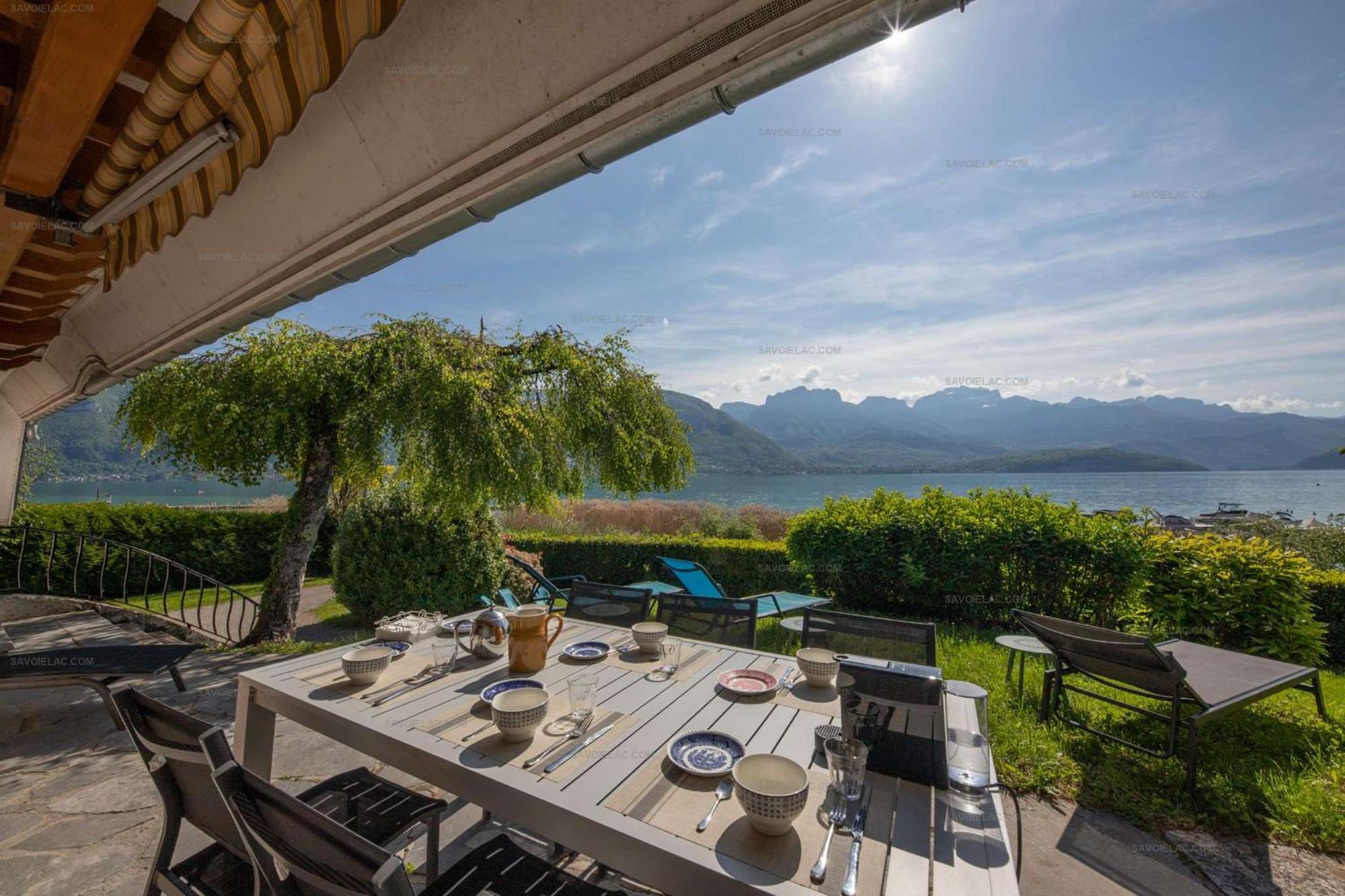 Savoielac - Lac D'Annecy - Sevrier - Bord De Lac : Villa Poisson Rouge Buitenkant foto